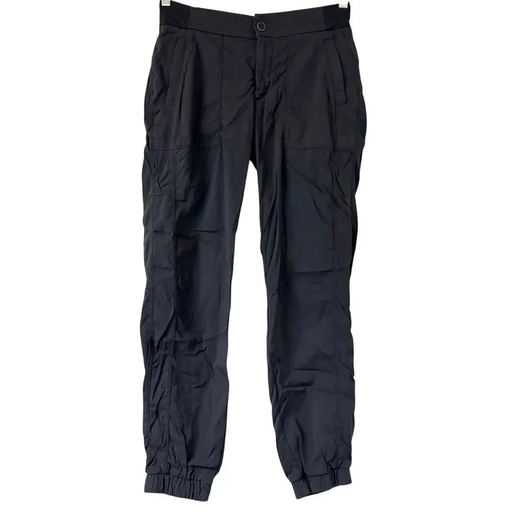 Athleta Trekkie Jogger 2.0 Pant Black Womens Size 4 Hiking Travel Outdoor